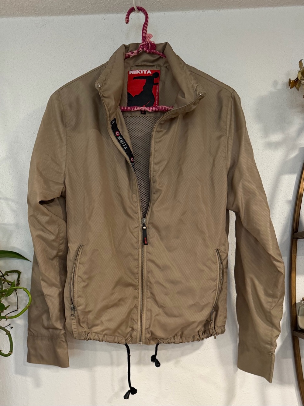 Nikita Men's Lightweight Tan Shirt Jacket with Full Zip